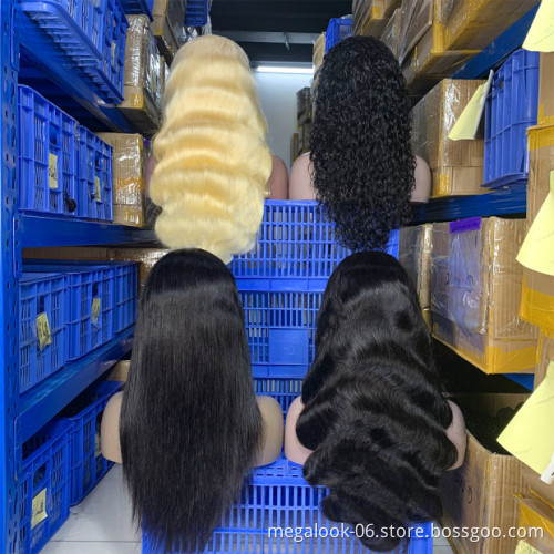 Wholesale Brazilian Hair Hd Full Lace Human Wigs,Virgin Hair  Hd Transparent Full Lace Human Hair Wig For Black Women